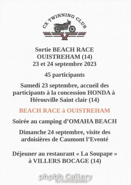 BEACH RACE OUISTREHAM 23 et 24 septembre 2023
