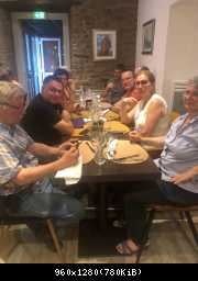 Repas du soir à l'auberge du Cheval Blanc à BAUD