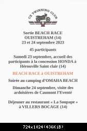 BEACH RACE OUISTREHAM 23 et 24 septembre 2023