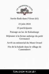 Sortie flash dans le 'Orne le 23 juin 2024
